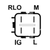 0201665 Δυναμό  12V 100A TOYOTA (L-LG / M-RLO)_ΔΥΝΑΜΟ ΟΧΗΜΑΤΩΝ