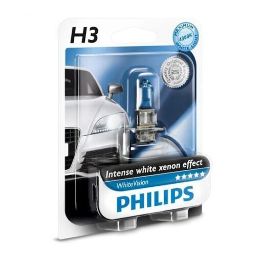 12336WHVSM Λαμπες H3 12V 55W PK22S WHITE VISION_ΛΑΜΠΕΣ ΑΛΟΓΟΝΟΥ 12-24V
