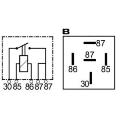 160805 Ρελε 12V 30A 87/87_ΡΕΛΕ