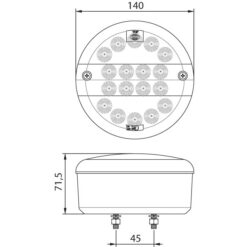 DSL-3103 LED ΦανΆΡΙ θυέλλης 9-33V Κόκκινο_ΦΑΝΑΡΙΑ-ΠΡΟΒΟΛΕΙΣ