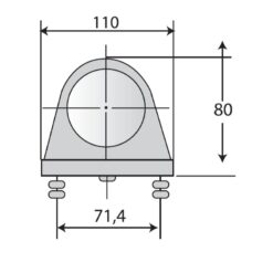 615.067 Φανος Ογκου 2 Λειτουργιων (Εμπροσθεν/Οπισθεν) Κοκκινο-Λευκο_ΦΑΝΟΙ ΟΓΚΟΥ