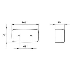 8080/96.07 Φανος Οπισθεν Επιπεδος Λευκος_ΦΑΝΑΡΙΑ-ΠΡΟΒΟΛΕΙΣ