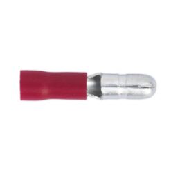 RT11 Ακροδεκτης Σφαιρικος Αρσενικος ?4MM Κοκκινη Μονωση 100Τμχ_ΑΚΡΟΔΕΚΤΕΣ