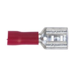 RT21 Ακροδεκτης Φις Αρσενικο 6.3MM Κοκκινη Μονωση 100Τμχ_ΑΚΡΟΔΕΚΤΕΣ