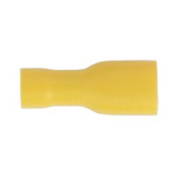 YT11 Ακροδεκτης Φις Θηλυκο 6.3MM Κιτρινη EXTRA Μονωση 100Τμχ_ΑΚΡΟΔΕΚΤΕΣ