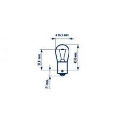 17643 Λαμπα Καρυδακι 24V 21W BA15s_ΛΑΜΠΕΣ ΑΛΟΓΟΝΟΥ 12-24V