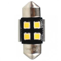 LB345W Λάμπες Σέτ Πλαφονιέρας C5W/C10W 12V SV8.5 0.5W 31mm 4xSMD2835 LED OSRAM CAN-BUS ΛΕΥΚΟ 2τμχ. M-TECH_ΛΑΜΠΕΣ LED