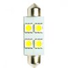 LB072W Λάμπες Σέτ πλαφονιέρας C5W/C10W 12V 1.36W SV8.5 36mm LED 4xSMD5050 λευκό BLISTER τμχ_ΛΑΜΠΕΣ LED