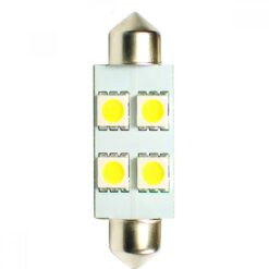 LB072W Λάμπες Σέτ πλαφονιέρας C5W/C10W 12V 1.36W SV8.5 36mm LED 4xSMD5050 λευκό BLISTER τμχ_ΛΑΜΠΕΣ LED