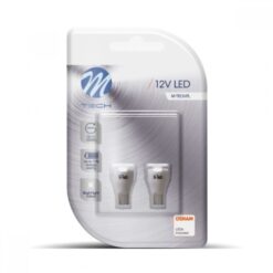 LB111W Λάμπες Σέτ W16W 12V W2,1x9,5d 7xSMD2835 LED OSRAM Λευκό BLISTER 2τμχ. M-TECH_ΛΑΜΠΕΣ LED