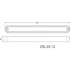 DSL-12.1207 Πλαφονίερα LED 12V 283x24mm_ΠΛΑΦΟΝΙΕΡΕΣ