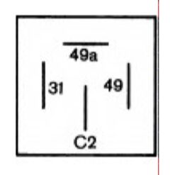 4DM004639061 Φλασερ Ηλεκτρονικο 24v, 4 Επαφες, C2 X 49x 49a X 31_ΡΕΛΕ