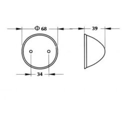 8080/29.07 Φανός όγκου πλευρικός Στρόγγυλος_ΦΑΝΟΙ ΟΓΚΟΥ