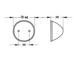 8080/51.05 Φανός Όγκου Πλευρικός κίτρινος_ΦΑΝΟΙ ΟΓΚΟΥ