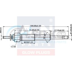 AN095182 Προθερμαντήρας 10.5V ΤΟΥΟΤΑ_ΠΡΟΘΕΡΜΑΝΤΗΡΕΣ