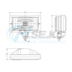 SIM3225  Φανάρι εμπρόσθιο ομίχλης κρεμάμενο  SIM_ΦΑΝΑΡΙΑ-ΠΡΟΒΟΛΕΙΣ