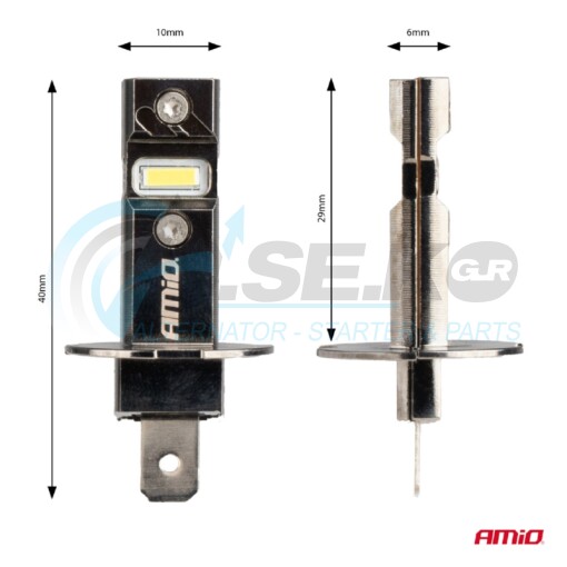 04113 Λάμπες ΣΕΤ H3 12V 30W 6000K Plug & Play CAN-BUS Amio_ΛΑΜΠΕΣ LED