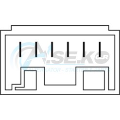 AN-5153 Διακόπτης παραθύρου IVECO Stralis μαύρη 6pin_ΔΙΑΚΟΠΤΕΣ ΠΑΡΑΘΥΡΩΝ