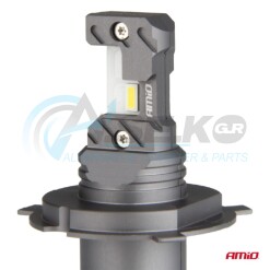 04114/AM Λάμπες Σετ 12V H4 12V 60W 6.000K 5.600lm +400% LED CAN-BUS HYBRID SERIES AMIO_ΛΑΜΠΕΣ LED