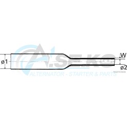 51273320 Θερμοσυστελλόμενο 2:1 6.4:3.2mm 5m Herth & Buss_Χωρίς κατηγορία