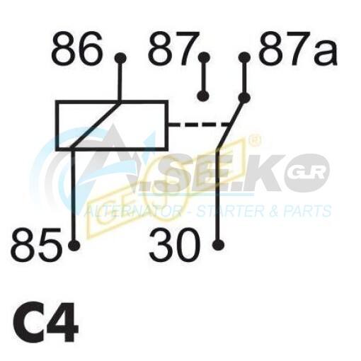 9.9095.1 Ρελέ 5επ 24V 87-87a 30/40A_ΡΕΛΕ