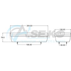 P-4300 Κρύσταλλο φαναριού οπίσθιο δεξί 5φωτο, με φώς όπισθεν_ΦΑΝΑΡΙΑ-ΠΡΟΒΟΛΕΙΣ