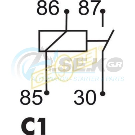 9.9048.1 Ρελέ 12V 25A 4επ Micro ΙΚΑ-GEBE_ΡΕΛΕ