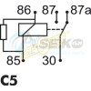 9.9056.1 Ρελέ 12V 15/25A 5επ Micro ΙΚΑ-GEBE_ΡΕΛΕ