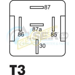 9.9308.1 Ρελέ 12V 5ΕΠ 30/40A 87/87a με Δίοδο_ΡΕΛΕ