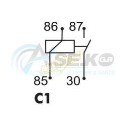 9.9500.1 Ρελέ 12V 100A 2 βίδες 2 φισάκια_Χωρίς κατηγορία