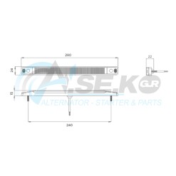 DSL-260STD Φανάρι LED 3 Λειτουργιών Οπίσθιο 10-30V 280x24 Dasteri_ΦΑΝΑΡΙΑ-ΠΡΟΒΟΛΕΙΣ