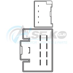 AN-332 Διακόπτης παραθύρων κονσόλα διπλός Ford Transit_ΔΙΑΚΟΠΤΕΣ ΠΑΡΑΘΥΡΩΝ