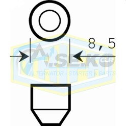 00221 Λάμπα σωληνωτή 41mm 12V C10W 10W SV8,5-8 Trifa_ΛΑΜΠΕΣ ΑΛΟΓΟΝΟΥ 12-24V