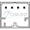 AN-1505 Διακόπτης παραθυρου μονός AUDI A4  A5  Q5 SEAT EXEO 4 ΕΠ  662405_ΔΙΑΚΟΠΤΕΣ ΠΑΡΑΘΥΡΩΝ