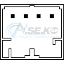 AN-1505 Διακόπτης παραθυρου μονός AUDI A4  A5  Q5 SEAT EXEO 4 ΕΠ  662405_ΔΙΑΚΟΠΤΕΣ ΠΑΡΑΘΥΡΩΝ