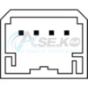 AN-227 Διακόπτης Παραθύρων PEUGEOT CITROEN  FIAT Doblo Fiorino 4pin Μπλε με πλαισιο_ΔΙΑΚΟΠΤΕΣ ΠΑΡΑΘΥΡΩΝ