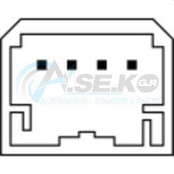 AN-227 Διακόπτης Παραθύρων PEUGEOT CITROEN  FIAT Doblo Fiorino 4pin Μπλε με πλαισιο_ΔΙΑΚΟΠΤΕΣ ΠΑΡΑΘΥΡΩΝ