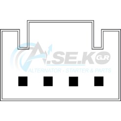 AN-417C Διακόπτης παραθύρου συνοδηγού VW GOLF VII PASSAT B8 TIGUAN  T-ROC 4επ_ΔΙΑΚΟΠΤΕΣ ΠΑΡΑΘΥΡΩΝ