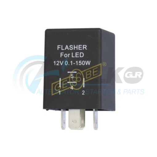 9.9508.1 Ρελέ Φλας για 4pin βυθισμένη LED 0,1-150W LED_ΡΕΛΕ